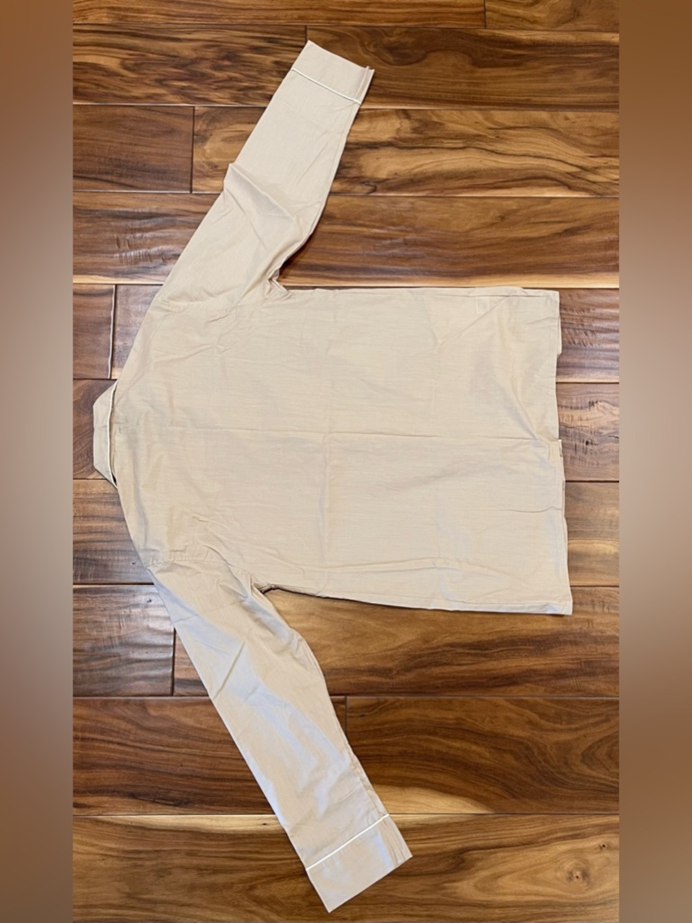 Vintage 70’s Pierre Cardin 2 piece Men’s M beige pajama set - Picture 4 of 9
